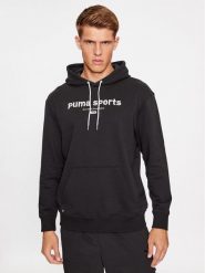 Puma Bluza Puma Team 621322 Czarny Regular Fit. Czarne bluzy Puma, l, bez wzorów, z bawełny, bez kaptura. Za 209.99 zł.