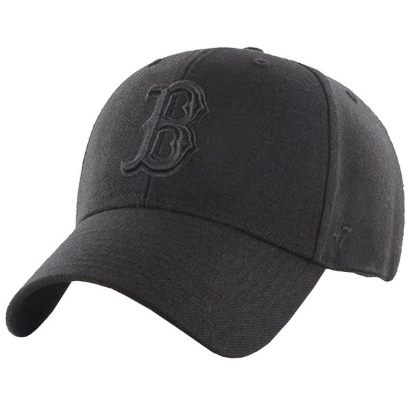 Czapka z daszkiem dla dorosłych 47 Brand MLB Boston Red Sox Cap. Czarne czapki z daszkiem 47 Brand, bez wzorów, z materiału. Za 179.50 zł.