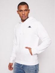 Kappa Bluza 707390 Biały Regular Fit. Białe bluzy Kappa, m, bez wzorów, z bawełny, bez kaptura. Za 169.99 zł.