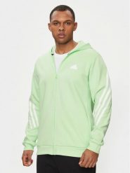 Adidas Bluza Future Icons 3-Stripes IN3325 Zielony Regular Fit. Zielone bluzy Adidas, m, bez wzorów, z bawełny, bez kaptura. Za 219.99 zł.
