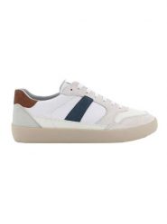 Geox Sneakersy "Affile" w kolorze kremowym ze wzorem rozmiar: 45. Brązowe buty sportowe casual Geox, bez wzorów, z materiału, z okrągłym noskiem, bez zapięcia. Za 254.74 zł.