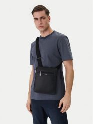 BOSS Saszetka Lewys Envelope 50562933 Czarny. Czarne saszetki i nerki Boss, bez wzorów, ze skóry, bez dodatków. Za 449.99 zł.