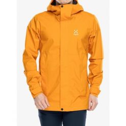 Kurtka z membraną męska Haglofs Koyal Proof Jacket. Brązowe kurtki Haglöfs, m, bez wzorów, bez kaptura. Za 549.99 zł.