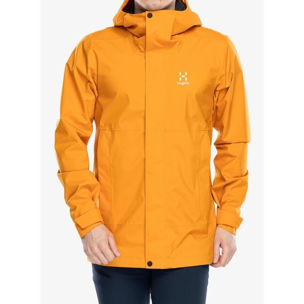Kurtka z membraną męska Haglofs Koyal Proof Jacket. Brązowe kurtki Haglöfs, m, bez wzorów, bez kaptura. Za 549.99 zł.
