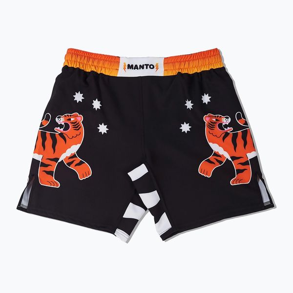 Spodenki treningowe MANTO Tiger's Tail. Czarne krótkie spodenki sportowe Manto, s, bez wzorów. Za 159.99 zł.