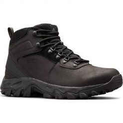 Buty trekkingowe męskie Columbia Newton Ridge Plus Ii Waterproof. Brązowe trekkingi Columbia, bez wzorów, z materiału, za kostkę, bez zapięcia. Za 449.99 zł.