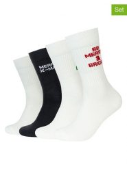 S.Oliver Skarpety (4 pary) w kolorze biało-czarnym rozmiar: 35-38. Białe skarpety S.Oliver, bez wzorów, prążkowane. Za 60.99 zł.