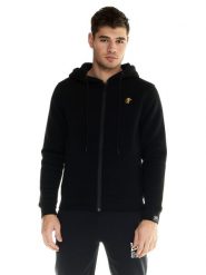Bluza z kaptur na outdoor na co dzień. Zielone trekkingi LEONE 1947 APPAREL, bez wzorów, bez zapięcia. Za 126.26 zł.