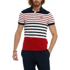 Koszulka polo w kolorze niebieskim. Koszulki polo marki Galvanni, w paski, polo, z krótkim rękawem. W wyprzedaży za 239.95 zł.
