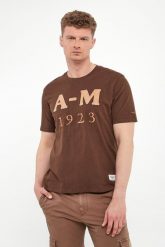 T-shirt męski z haftem AERONAUTICA MILITARE. T-shirty Aeronautica Militare, m, bez wzorów, bez kołnierzyka, bez ramiączek. Za 299.00 zł.