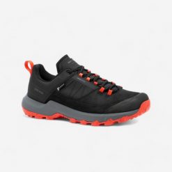Buty turystyczne męskie Quechua MH500 wodoodporne. Niebieskie buty trekkingowe QUECHUA, bez wzorów, z kauczuku, bez zapięcia, trekkingowe. Za 279.99 zł.