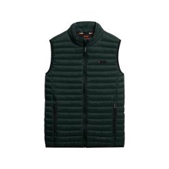Kurtka puchowa bez rękawów Superdry Fuji Lite. Zielone kurtki Superdry, na jesień, s, bez wzorów, z puchu, bez kaptura. Za 388.40 zł.