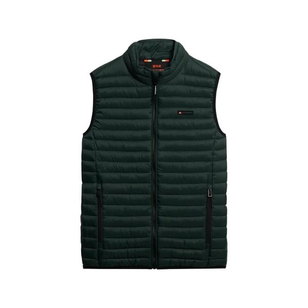 Kurtka puchowa bez rękawów Superdry Fuji Lite. Zielone kurtki Superdry, na jesień, s, bez wzorów, z puchu, bez kaptura. Za 377.00 zł.