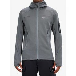 Polar męski Berghaus Pravitale MTN 2.0 Hooded Jacket. Szare bluzy z polaru Berghaus, m, bez wzorów, z polaru, bez kaptura. Za 566.49 zł.
