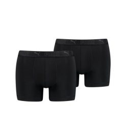 Puma Sportowe bokserki z mikrofibry, 2 sztuki w kolorze czarnym. Czarne bokserki Puma, l, bez wzorów, z elastanu. Za 138.99 zł.