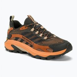 Buty turystyczne męskie Merrell Moab Speed 2. Szare buty turystyczne Merrell, bez wzorów, bez zapięcia, trekkingowe. Za 429.99 zł.