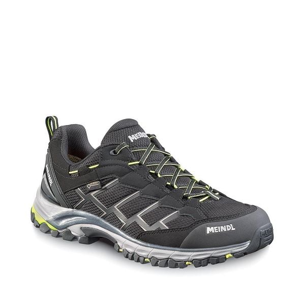 Buty trekkingowe Meindl Caribe GTX. Czarne buty turystyczne MEINDL, bez wzorów, z meshu, bez zapięcia, trekkingowe. Za 849.90 zł.