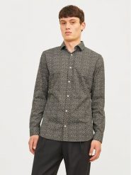 Jack&Jones Koszula Blackpool 12260625 Szary Slim Fit. Szare koszule Jack&Jones, l, bez wzorów, z bawełny, bez kołnierzyka, bez ramiączek. Za 109.99 zł.