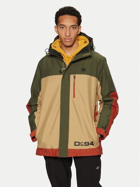 DC Shoes Kurtka snowboardowa Defiant ADYTJ03084 Zielony Standard Fit. Zielone kurtki narciarskie i snowboardowe DC Shoes, m, bez wzorów, z syntetyku, narciarskie. Za 469.99 zł.