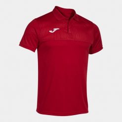 Polo Joma Montreal. Czerwone koszulki polo Joma, bez wzorów, z materiału, bez kołnierzyka, bez ramiączek. Za 192.90 zł.