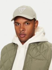 Guess Czapka z daszkiem Z4YZ00 WFKN0 Zielony. Zielone czapki z daszkiem Guess, z aplikacjami, z materiału. Za 129.99 zł.