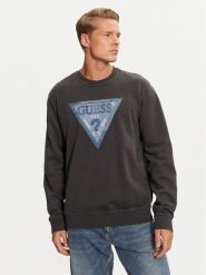 Guess Bluza M4BQ17 KCIF1 Szary Regular Fit. Szare bluzy Guess, m, z aplikacjami, z bawełny, bez kaptura. Za 239.99 zł.