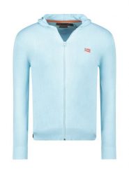 Geographical Norway Kardigan "Felinood" w kolorze błękitnym rozmiar: S. Niebieskie swetry rozpinane Geographical Norway, s, bez wzorów, bez kołnierzyka, bez ramiączek. Za 91.77 zł.