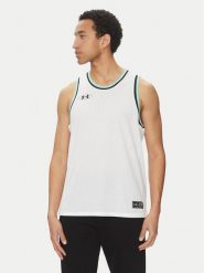Under Armour Tank top Zone Pro 6000370 Biały Loose Fit. Białe t-shirty sportowe Under Armour, bez wzorów, z syntetyku, bez ramiączek, do koszykówki. Za 139.99 zł.