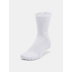 Skarpety unisex Under Armour 3-Maker 3pk Mid-Crew XL. Białe skarpety Under Armour, bez wzorów. Za 59.99 zł.