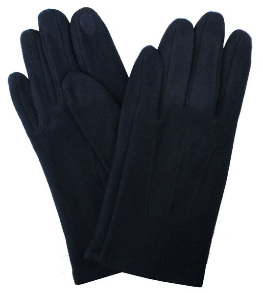 Delikatne i Wygodne Rękawiczki z Wełną - Męskie - Granatowe. Rękawiczki Em men's accessories, na jesień, bez wzorów, z poliesteru. Za 99.00 zł.