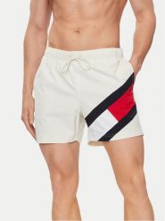 Tommy Hilfiger Szorty kąpielowe UM0UM02048 Biały Slim Fit. Białe kąpielówki Tommy Hilfiger, m, bez wzorów, z syntetyku. Za 159.99 zł.