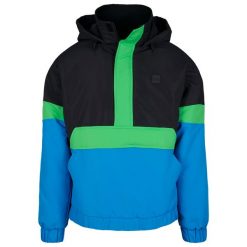 Wiatrówka Urban Classic 3-tone neon. Czarne kurtki przeciwdeszczowe Urban Classics, m, bez wzorów, bez kaptura. Za 275.00 zł.