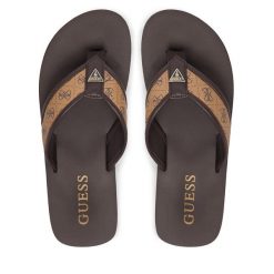 Japonki Guess. Brązowe japonki Guess, z aplikacjami. Za 239.99 zł.