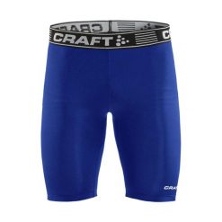 Spodenki kompresyjne Craft pro control. Niebieskie odzież kompresyjna Craft, bez wzorów, sportowe. Za 170.15 zł.