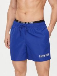Calvin Klein Swimwear Szorty kąpielowe KM0KM00992 Granatowy Regular Fit. Niebieskie kąpielówki Calvin Klein Swimwear, m, bez wzorów, z syntetyku. Za 199.99 zł.