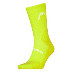 Skarpety sportowe Head Tennis Performance Crew Socks 1P. Żółte skarpetki sportowe Head, bez wzorów, z bawełny. Za 43.00 zł.