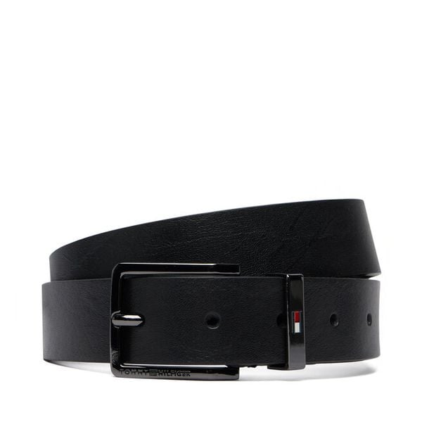 Pasek Tommy Hilfiger. Czarne paski Tommy Hilfiger, bez wzorów. Za 229.99 zł.