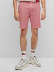 Hugo Szorty materiałowe 50471182 Różowy Slim Fit. Czerwone szorty Hugo, m, bez wzorów, z bawełny. Za 539.99 zł.