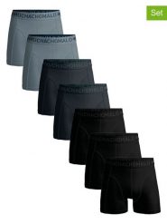Muchachomalo Bokserki (7 pary) w kolorze szaro-czarnym rozmiar: 3XL. Czarne bokserki MUCHACHOMALO, xl, bez wzorów. Za 205.45 zł.