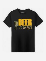 WOOOP Koszulka "To Beer or not to Beer" w kolorze czarnym rozmiar: XL. Czarne bezrękawniki Wooop, xl, bez wzorów, z bawełny, bez kołnierzyka, bez ramiączek. Za 69.58 zł.