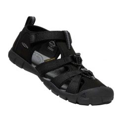 Sandały juniorskie KEEN Seacamp II CNX. Czarne sandały Keen, bez zapięcia. Za 209.99 zł.