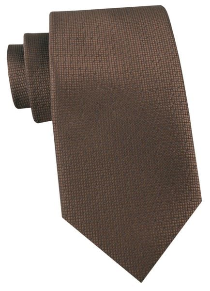 Krawat Męski - Angelo di Monti - Brąz. Krawaty i muchy Angelo di Monti, bez wzorów, z tkaniny. Za 45.00 zł.