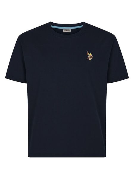 U.S. Polo Assn. Koszulka w kolorze granatowym rozmiar: XXL. Niebieskie bezrękawniki U.S. Polo Assn., s, bez wzorów, z bawełny, bez kołnierzyka, bez ramiączek. Za 96.37 zł.