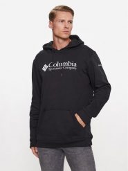 Columbia Bluza CSC Basic Logo™ II Hoodie 1681664 Czarny Regular Fit. Czarne bluzy Columbia, m, bez wzorów, z bawełny, bez kaptura. Za 189.99 zł.