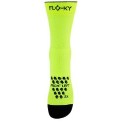 Skarpetki Do Padel/Tenisów Floky Floky S-Mash Dorosłych. Żółte skarpety FLOKY, bez wzorów, z materiału. Za 205.99 zł.