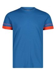 Cmp Koszulka funkcyjna w kolorze niebieskim rozmiar: 56. Niebieskie t-shirty sportowe CMP, bez wzorów, z materiału, bez ramiączek, outdoorowe. Za 66.47 zł.