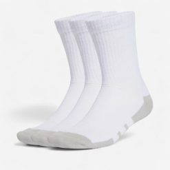 Skarpetki sportowe ADIDAS wysokie 3 pary. Białe skarpetki sportowe Adidas, bez wzorów, z materiału. Za 39.99 zł.
