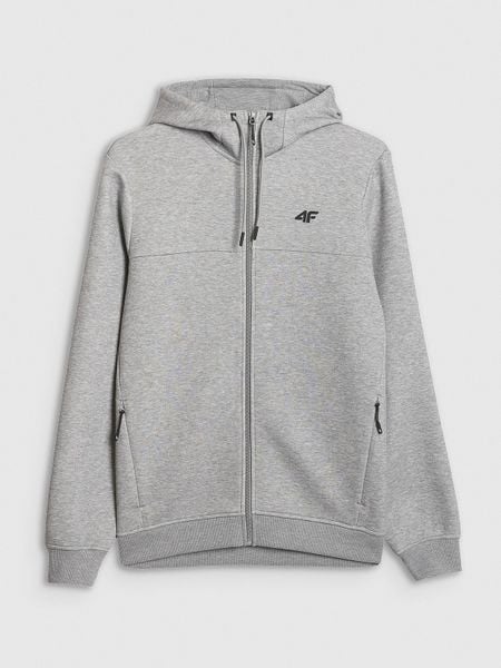 4F Bluza dresowa rozpinana z kapturem męska - szara M. Szare bluzy 4F, m, bez wzorów, z dresówki, z kapturem. Za 179.99 zł.