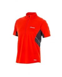 Męska koszulka termoaktywna z krótkim zamkiem ACTIVE BASE Zip Berghaus. Czerwone bielizna termoaktywna Berghaus, m, bez wzorów, z materiału, bez ramiączek. Za 72.70 zł.