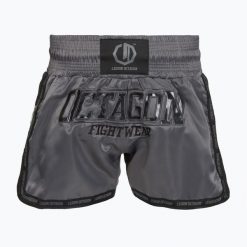 Spodenki treningowe Octagon Kickboxing/Muay Thai Legion Future Premium. Czarne krótkie spodenki sportowe OCTAGON, m, bez wzorów, z materiału. Za 169.99 zł.